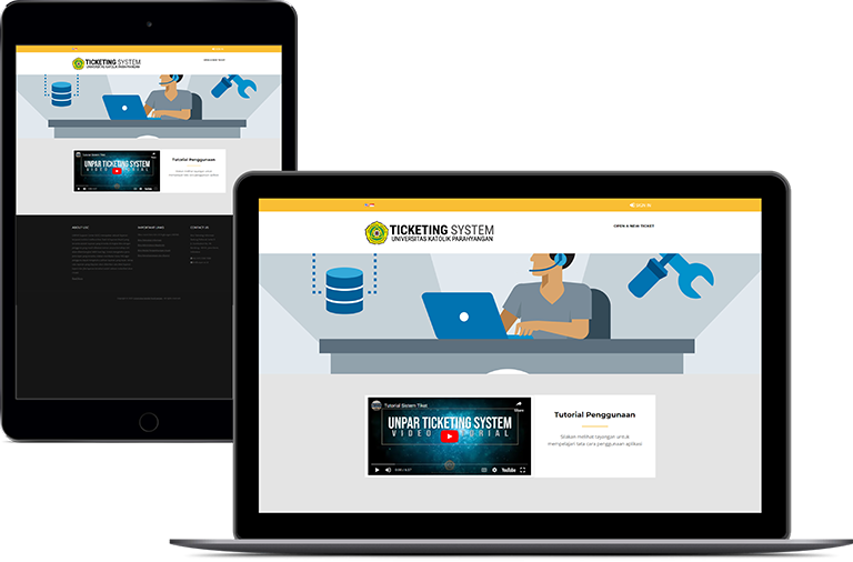 Mockup - Helpdesk UNPAR (Desktop & Tablet) Small